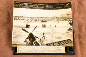 Cleveland National Air Races Thompson Trophy AP Wire Photo 1947 V35