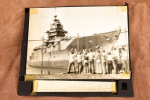 USS New Mexico Battleship Auction Boston Navy Ship 1947 AP Wire Photo V39