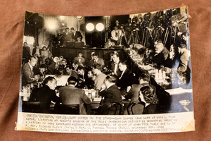 Gary Cooper House Un-American Activities Hearing 1947 AP Wire Photo V35