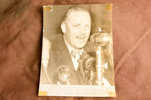 Elliott Roosevelt Howard Hughes Senate War Contracts AP Wire Photo 1947 V36