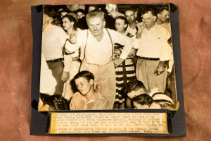 Poison Victim's Father Preaches Faith Hall Station GA 1947 AP Wire Photo V30
