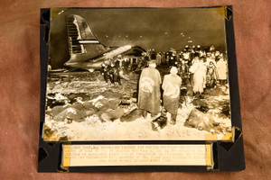 LaGuardia NY Plane Crash Victims Airliner Disaster May 30 1947 AP Wire Photo V35