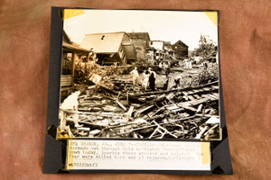Sharon Pennsylvania Tornado Damage After Deadly Storm 1947 AP Wire Photo V32