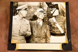General Eisenhower West Point Class Reunion Cadet 1947 AP Wire Photo V35