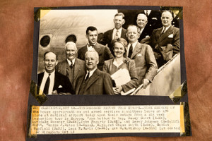 Congressmen Return From Europe Inspection Tour 1947 AP Wire Photo V37