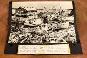 Biloxi Hurricane Harbor Boats Wreckage 13¾x11½" 1947 AP Wire Photo V30