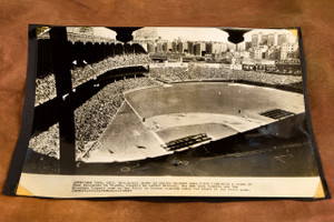 World Series Record Crowd Yankee Stadium 15⅞×10½ 1947 AP Wire Photo V37