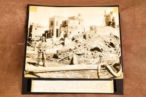 Amritsar India Partition Riot Damage Rubble 8⅜×8 1947 AP Wire Photo V34
