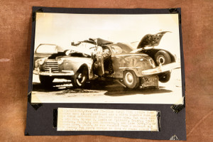 Wendover Utah Fatal Auto Collision 8 x 7 1947 AP Wire Photo V33