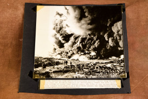 Surrey England Rubber Dump Fire Near London 9 x 8 1947 AP Wire Photo V38