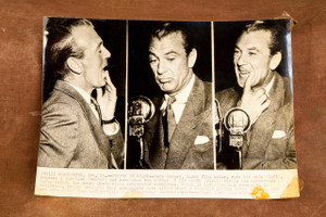 Gary Cooper HUAC Hollywood Testimony 9¼x6¾ 1947 AP Wire Photo V34