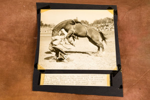 Pendleton Round Up Bucking Horse Rodeo 8x9 1947 AP Wire Photo V32
