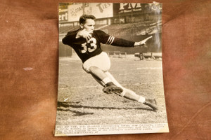 Rip Rowan Army Football Fullback at Yankee Stadium 6⅝x8⅞ 1947 AP Wire Photo V31
