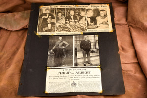 Prince Philip Royal Family 1947 Newspaper Archive Display Page 18¾x23 V38