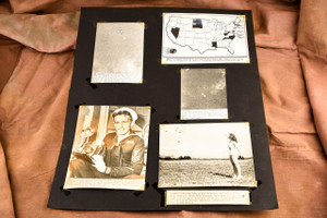 Flying Saucers 1947 AP Wire Photo Display UFO Collection 18¾x23 V38