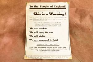 Fighters for Freedom of Israel London Leaflet 6½x8¾ 1947 AP Wire Photo V30