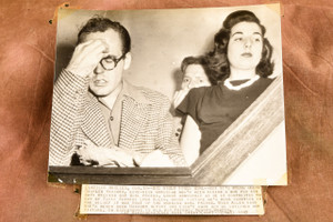 Charles Harader Lynn Allen Missing Girlfriend Mix-Up 8x7⅜ 1947 AP Wire Photo V30