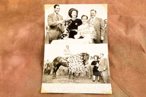 Stymie Belmont Park Conn McCreary Hirsch Jacobs 6⅜x9½ 1947 AP Wire Photo V31