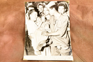 Lost Boy Found Big Bear California Search 6½x9⅛ 1947 AP Wire Photo V35