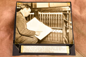 Luther Evans Abraham Lincoln Papers Library Congress 8x8 1947 AP Wire Photo V32