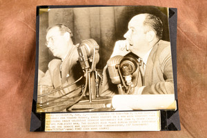 Tom H Slack John W Meyer Howard Hughes Hearing 7¾x7¼ 1947 AP Wire Photo V38