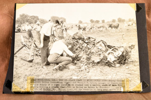 Couple Killed in Fatal Plane Crash Wilmington DE 8⅜x6½ 1947 AP Wire Photo V30