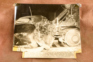 Train Auto Crash Denver Family Killed 8⅜x6½ 1947 AP Wire Photo V33