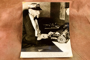 E.H. Hebern Coding Machine Patent Claim 6½x8⅜ 1947 AP Wire Photo V30