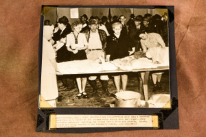 1000 Casualties Woodward OK Tornado 1st Aid Station 6⅞x6½ 1947 AP Wire Photo V39