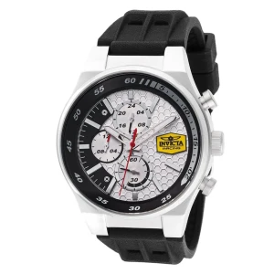 Invicta Racing Champier Men's Watch 44mm Black Band Honeycomb Face 47736 NEW