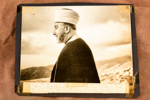 Mufti Haj Amin el Husseini Aley Lebanon Partition 7½x6 1947 AP Wire Photo V36