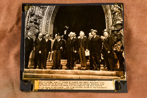 Harry S. Truman Mackenzie King Ottawa Parliament 7X6¼" 1947 AP Wire Photo V34