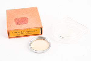 Carl Zeiss Ikon 85C 85-C 27mm Lens Filter in Plastic Case & Box RARE V13