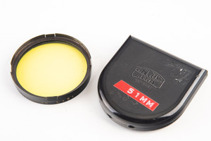 Carl Zeiss Jena Gelbglas Lx51 51mm Push On R Yellow Lens Filter in Case V14