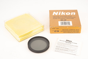 Nikon 62mm Circular Polarizing Filter CPL MINT in Original Box V29