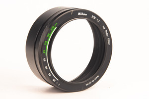Nikon HN-12 60mm Metal Screw-In Type Lens Hood for 52mm Polarizing Filter V27