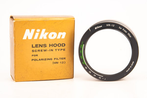 Nikon HN-12 60mm Screw-In Lens Hood for 52mm Polarizing Filter NEAR MINT Box V28