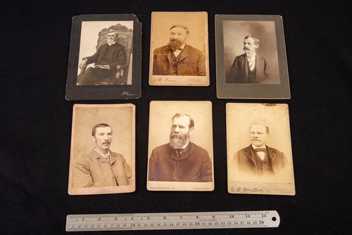Portraits of Gentlemen Vintage Black & White Photo Lot Photograph Collection V22