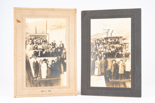 Mount Lowe Great Incline 7x10 Inch 2 Photo Lot 1890s Antique Victorian SCARY