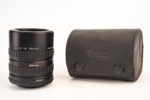 M42 Mount Vivitar AT-8 Automatic Extension Tube Set 36mm 20mm 12mm MINT V24
