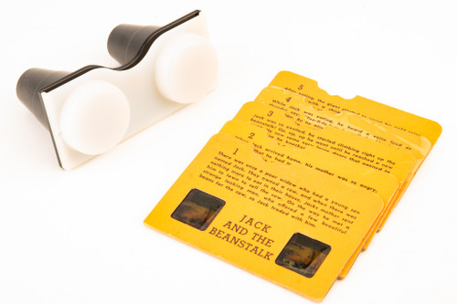 Reel 3-D Enterprises Slide Viewer with 5 Part Jack and the Beanstalk Cards V23