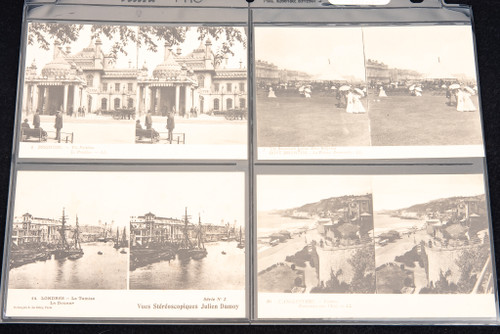 Lot of 4 French Stereo Postcards Carte Postale Brighton Londres L'Angletrre V25