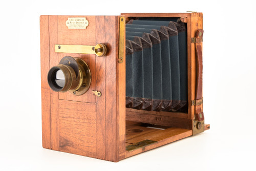 Emil Wünsche Furor 3¼x4¼" Plate Tropical Tailboard Camera w Rectigraph No 1 Lens