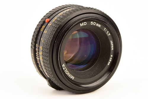 Minolta MD 50mm f/1.7 Standard Prime Manual Focus Lens Vintage MD MC SR V20 Minolta MD 50mm f/1.7 Standard Prime Manual Focus Lens Vintage MD MC SR V20