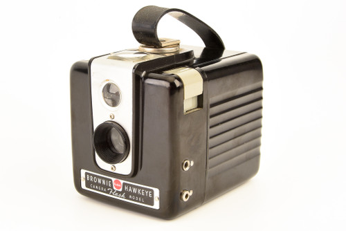 Kodak Brownie Hawkeye 620 Roll Film Camera Flash Model Vintage 1950's WORKS V22