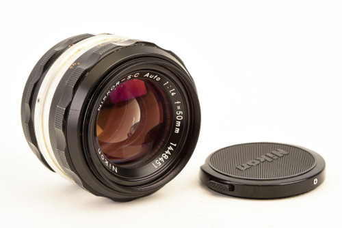 Nikon Nikkor S.C Auto 50mm f/1.4 Pre Ai Fast Prime Lens with Cap F Mount V27 Nikon Nikkor S.C Auto 50mm f/1.4 Pre Ai Fast Prime Lens with Cap F Mount V27