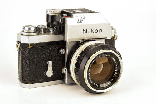 Nikon F Phomtomic FTn 35mm SLR Film Camera w Nikkor 50mm f/1.4 Pre-Ai Lens V21