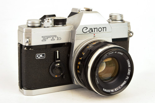 Canon FTb QL 35mm SLR Film Camera with FL 50mm f/1.8 Standard Prime Lens V26
