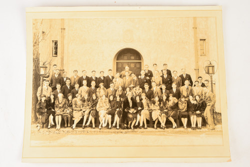 1920-30s 14x10¾'' Gelatin Silver Print - College Class Group Photo New York V25