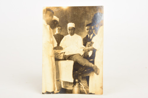 1930s 4 x 5⅝'' French Gelatin Silver Photo - Germaine at Medical School V21